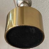 Silver and gold metal candle holder