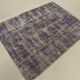 Distressed vintage turkish patchwork rug 178x133 cm wool medium