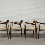 4 x Niels Otto Møller armchairs / Model 56