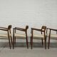 4 x fauteuils Niels Otto Møller / Modèle 56