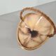 Iridescent ceramic cup or basket / signed / 50s / mid-century / vintage / xxth century