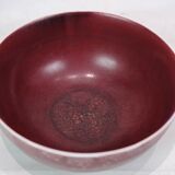 Ceramic Bowl Model 20.717 Made In Oxblood Colored Glaze By Axel Salto For Royal Copenhagen