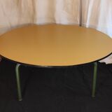 Yellow formica coffee table 1970