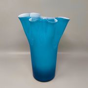 1960s Astonishing "Fazzoletto" Vase By Ca' Dei Vetrai in Murano Glass. Made