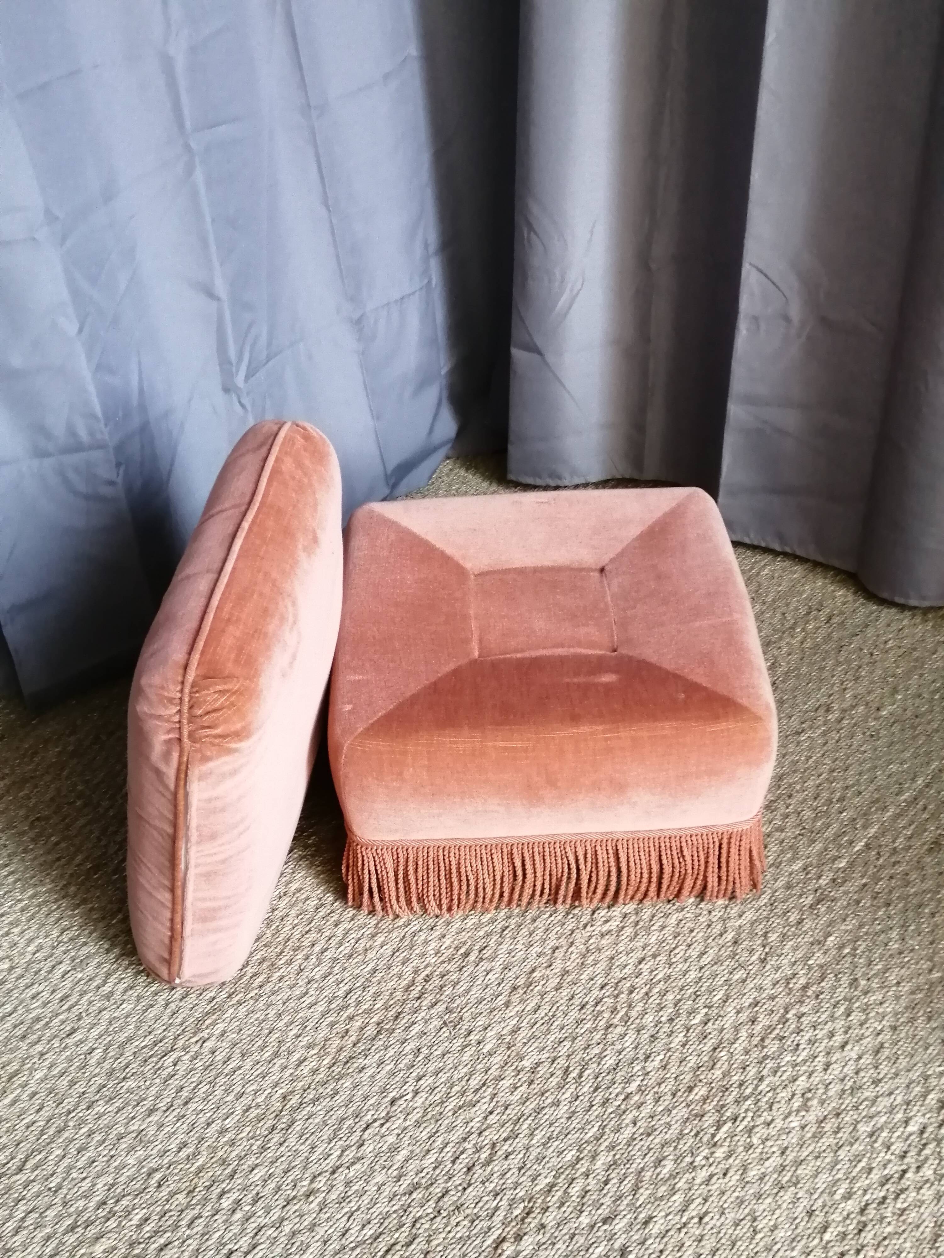 Pouf, old pink