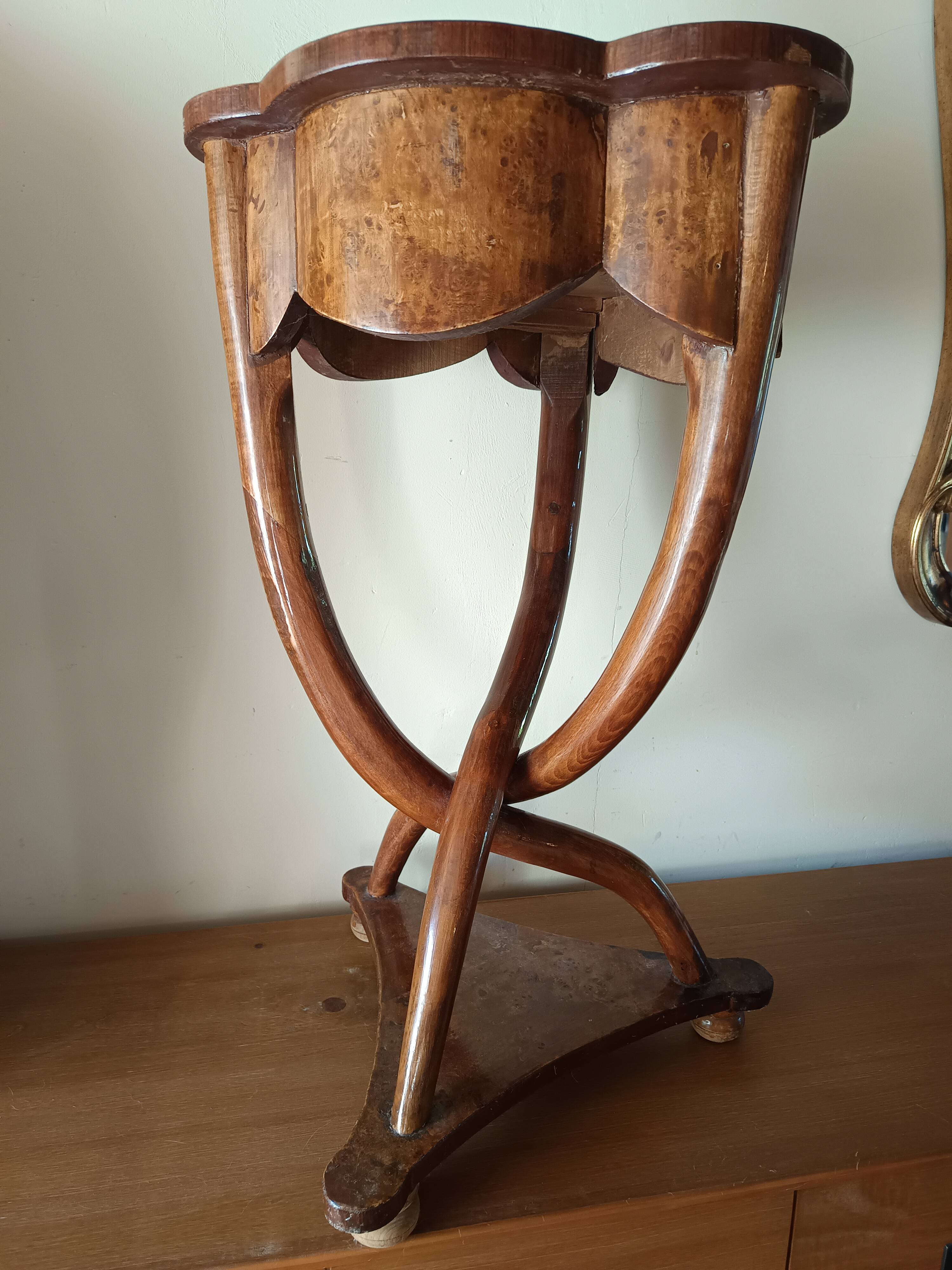 Guéridon ancien art deco, annees 1930.