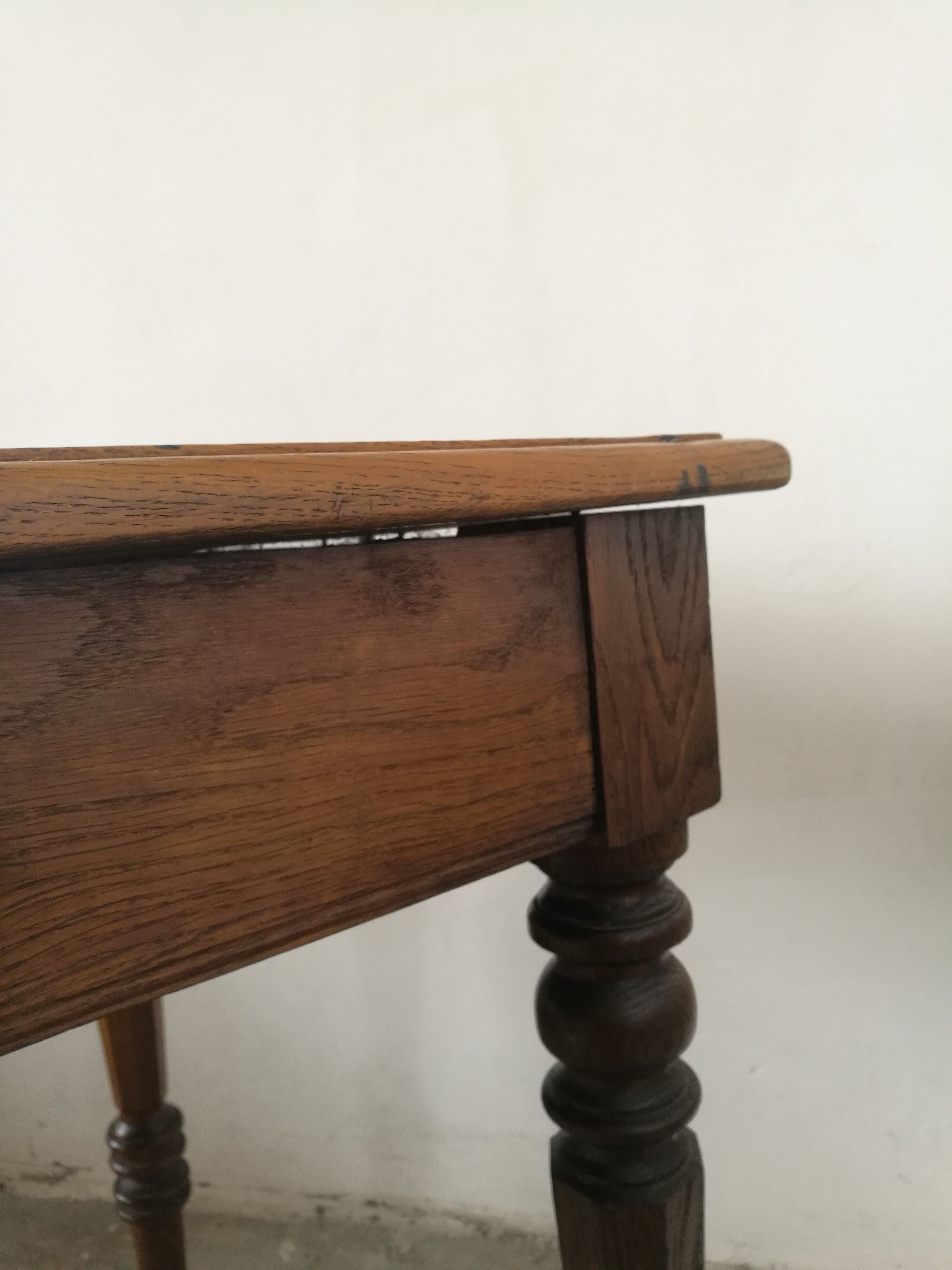 Oak farm table, wooden desk