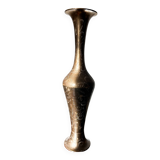 Vase Vintage en laiton gravé