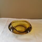 Vintage amber glass pocket tray