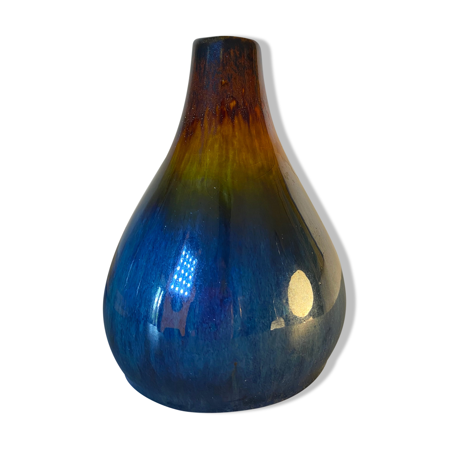 Soliflore ancient flamed vase