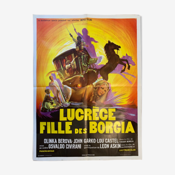 Affiche cinéma "Lucrèce fille des Borgia"