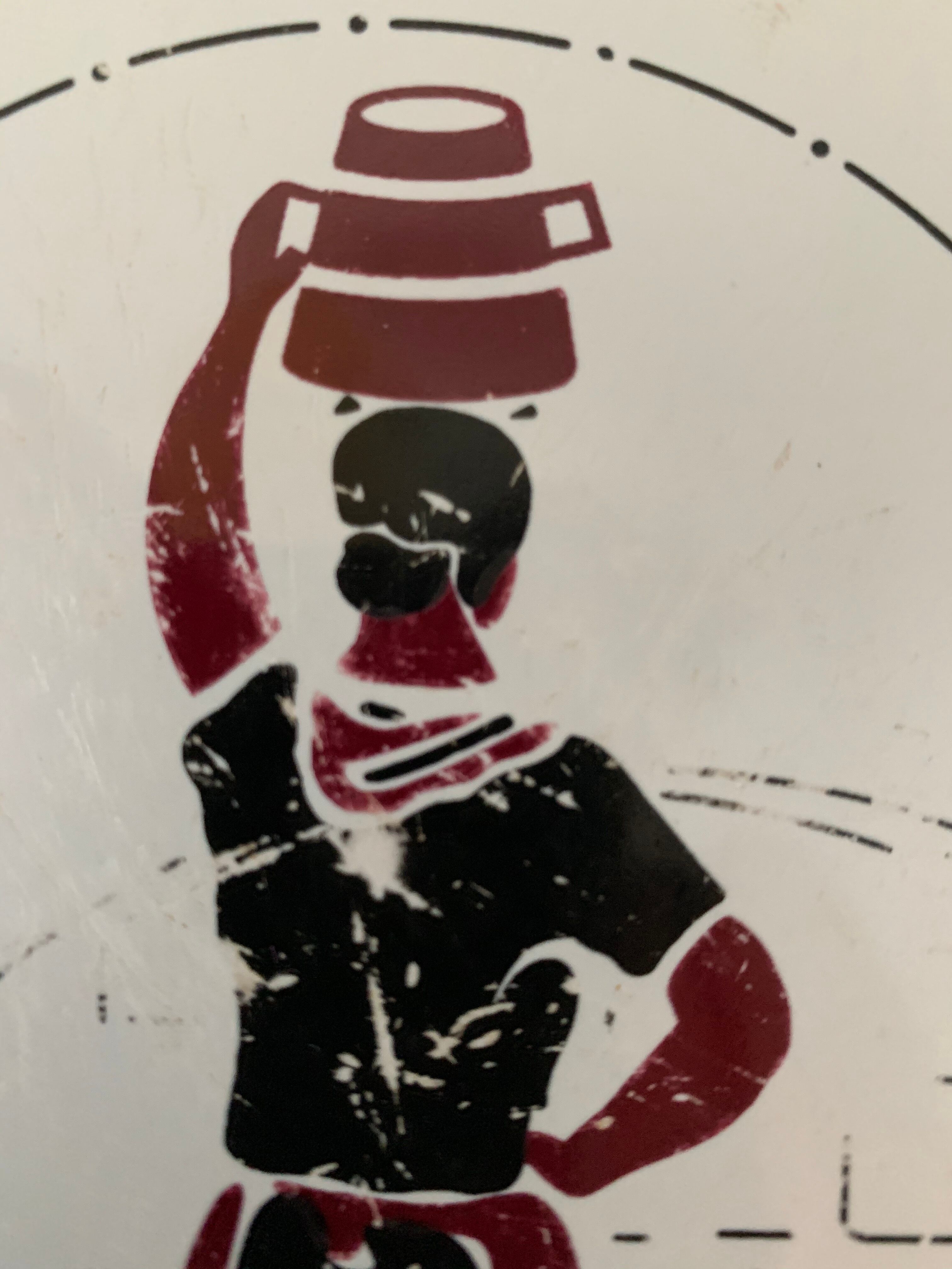 Basque women's plate Sieulanne Bayonne