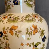 Potiche in earthenware decoration Old Moustiers XVIIIth