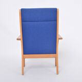 Reupholstered Danish Mid-Century Modern GE 181 a Chair by Hans Wegner for GETAMA