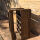 Wooden crate-bottle storage