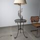 French Floor Lamp with Spiral Staircase, iron and brass, Mid-Century