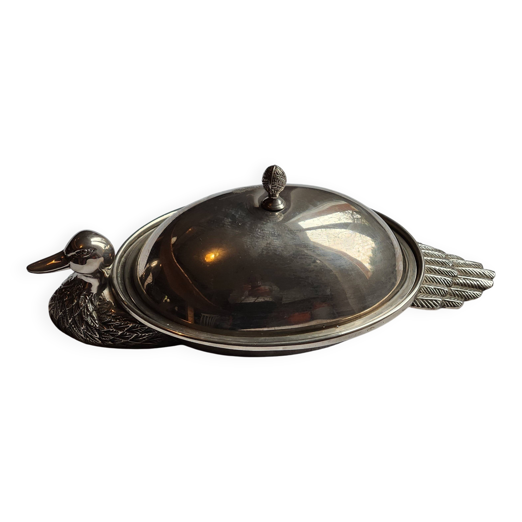 Vintage flat display for duck foie gras