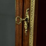 Small mahogany display cabinet, Louis XV to Louis XVI transition style – early 20th century.