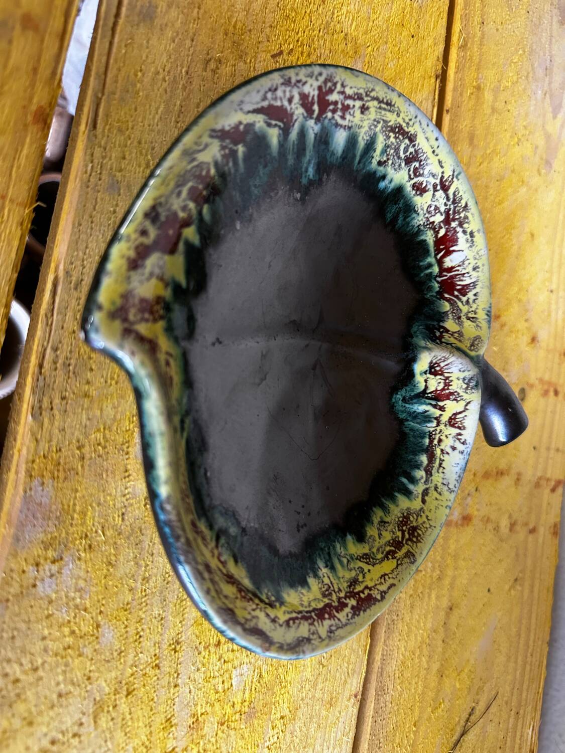 Vintage Ceramic Apple-Shaped Bowl/Trinket Dish