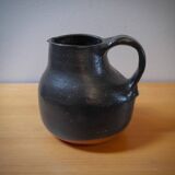 Yves Mohy, pyrite stoneware pitcher, La Borne, France, 1950s