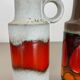 Set of 4 vintage pottery fat lava vases made by Scheurich, Germany, 1970s