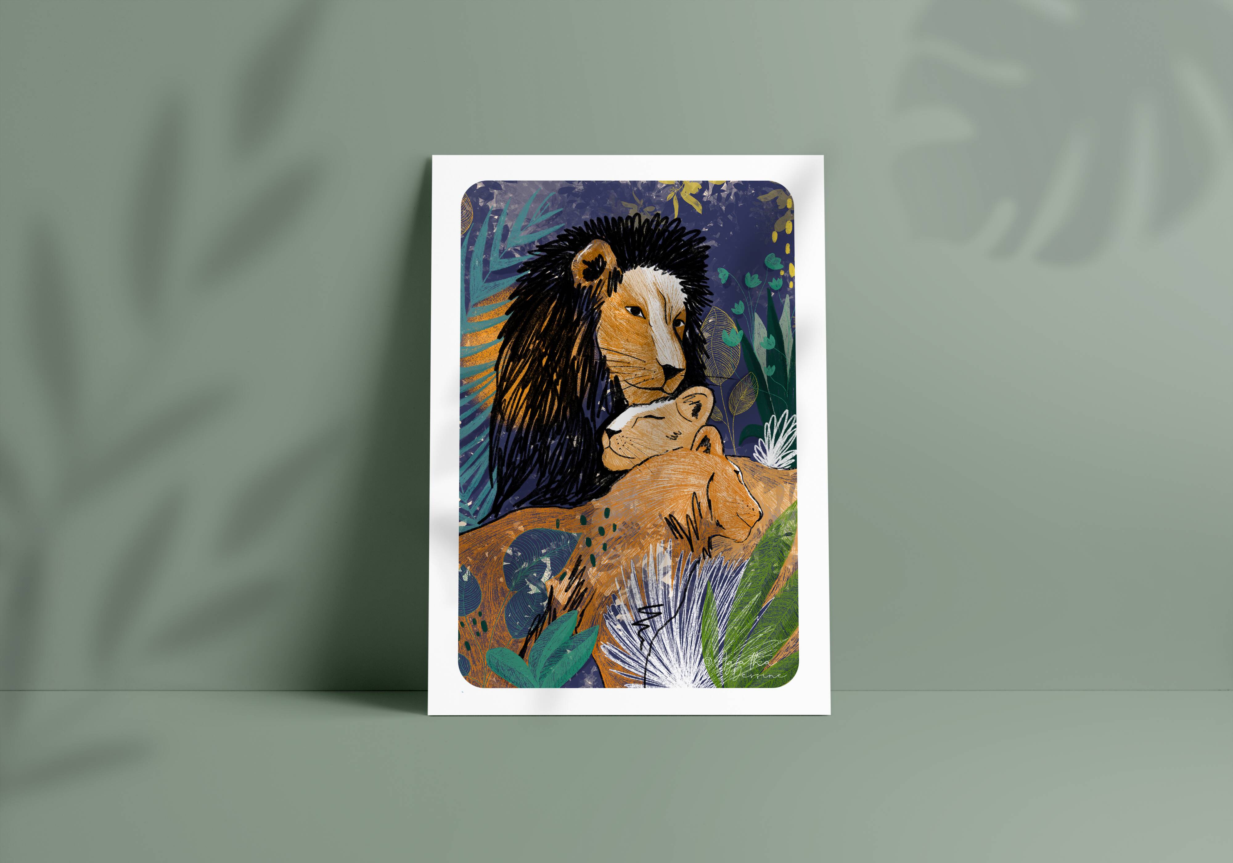 Illustration "My clique" A4