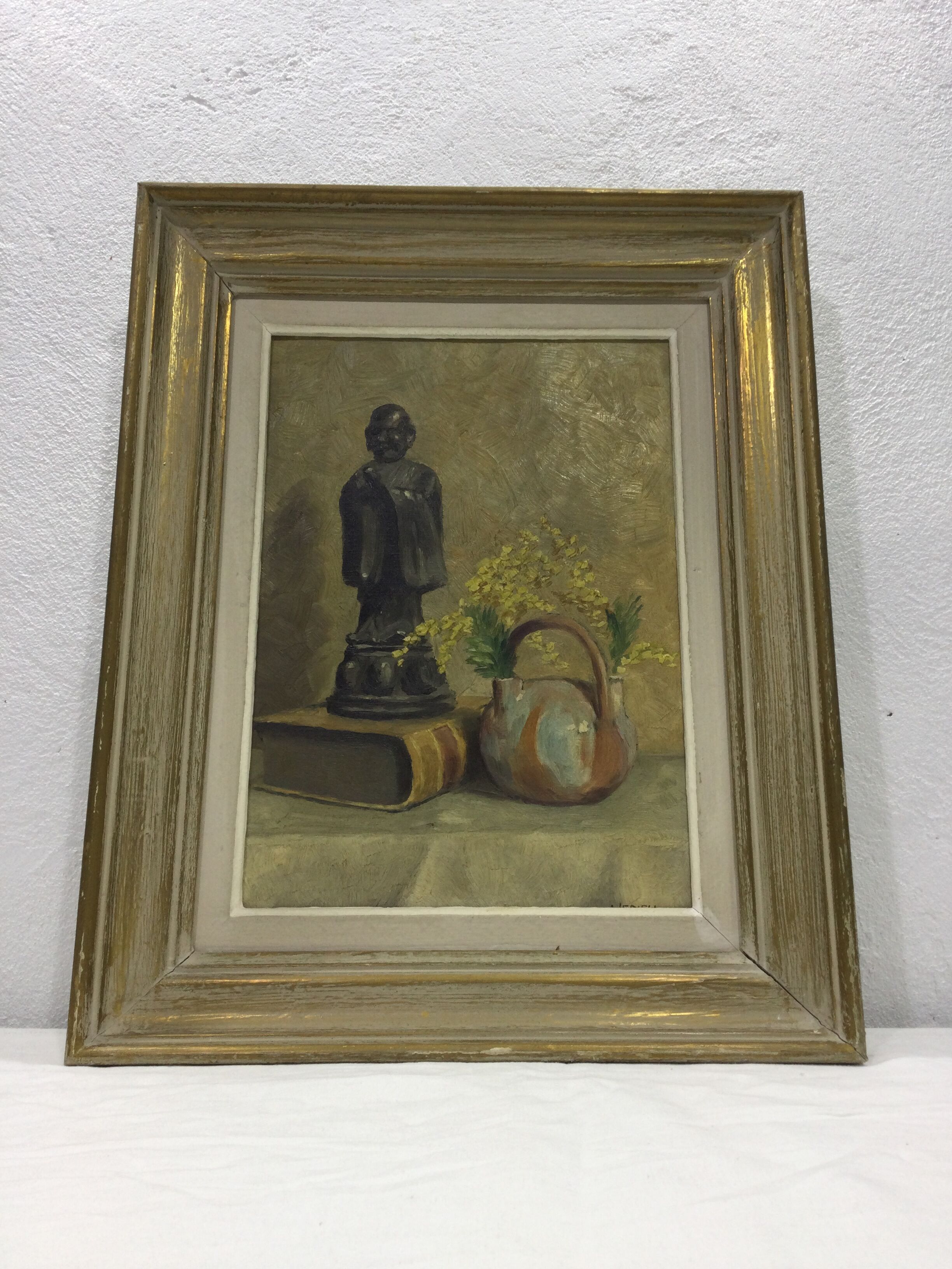 Huile sur toile nature morte