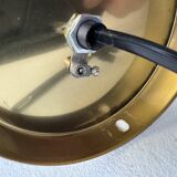 Pair of vintage glass wall lights 1950