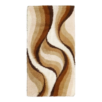 Brown 'flames' desso carpet 140cm x 70cm