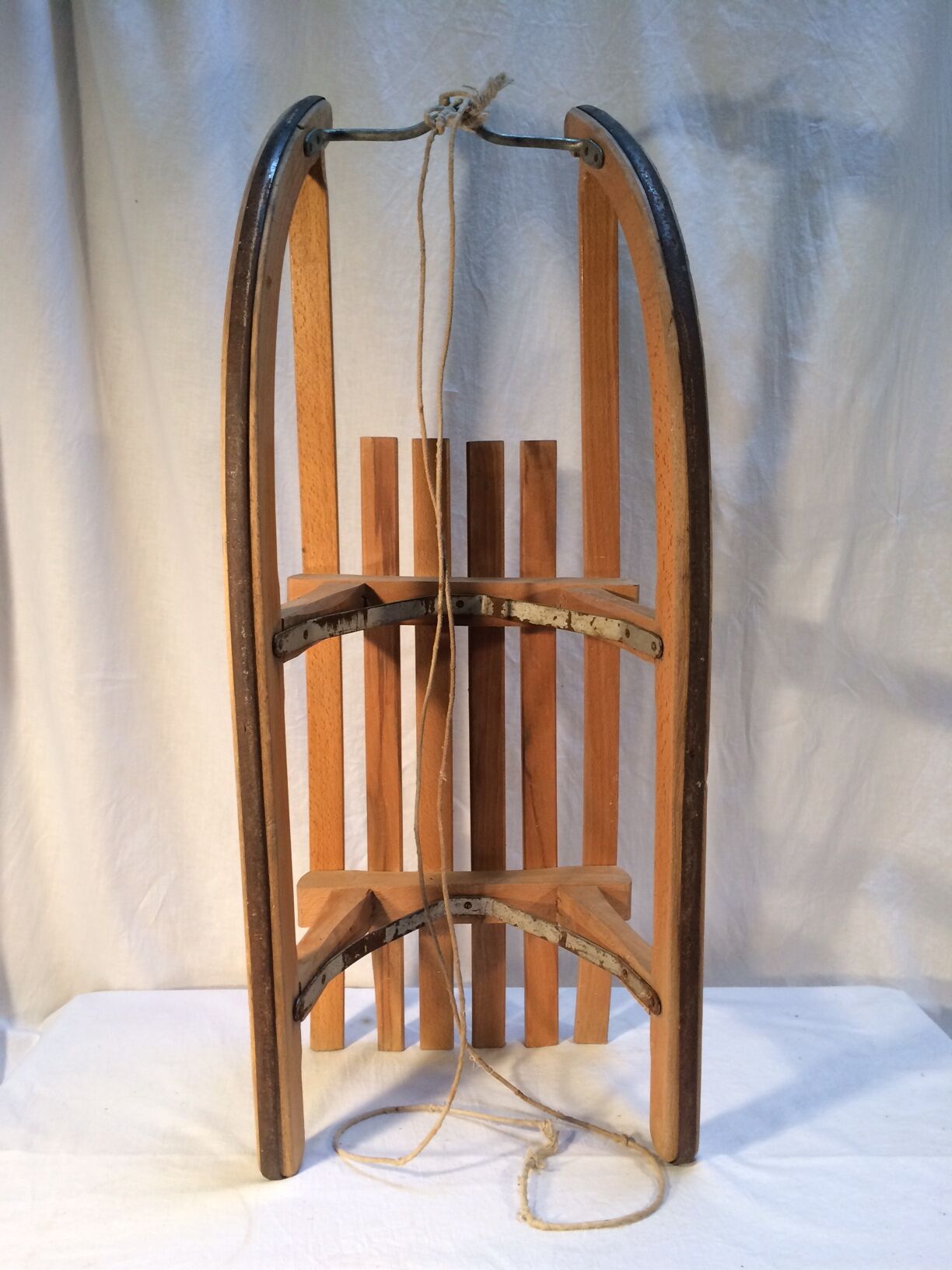 Davos vintage sled in solid beech - 60s/70s