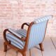 Biedermeier Lounge Chairs in Oak, Spruce and Walnut, Austria, 1830s, Set of 3