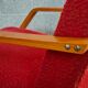 Pair of armchairs red Mier Topolcany 1960