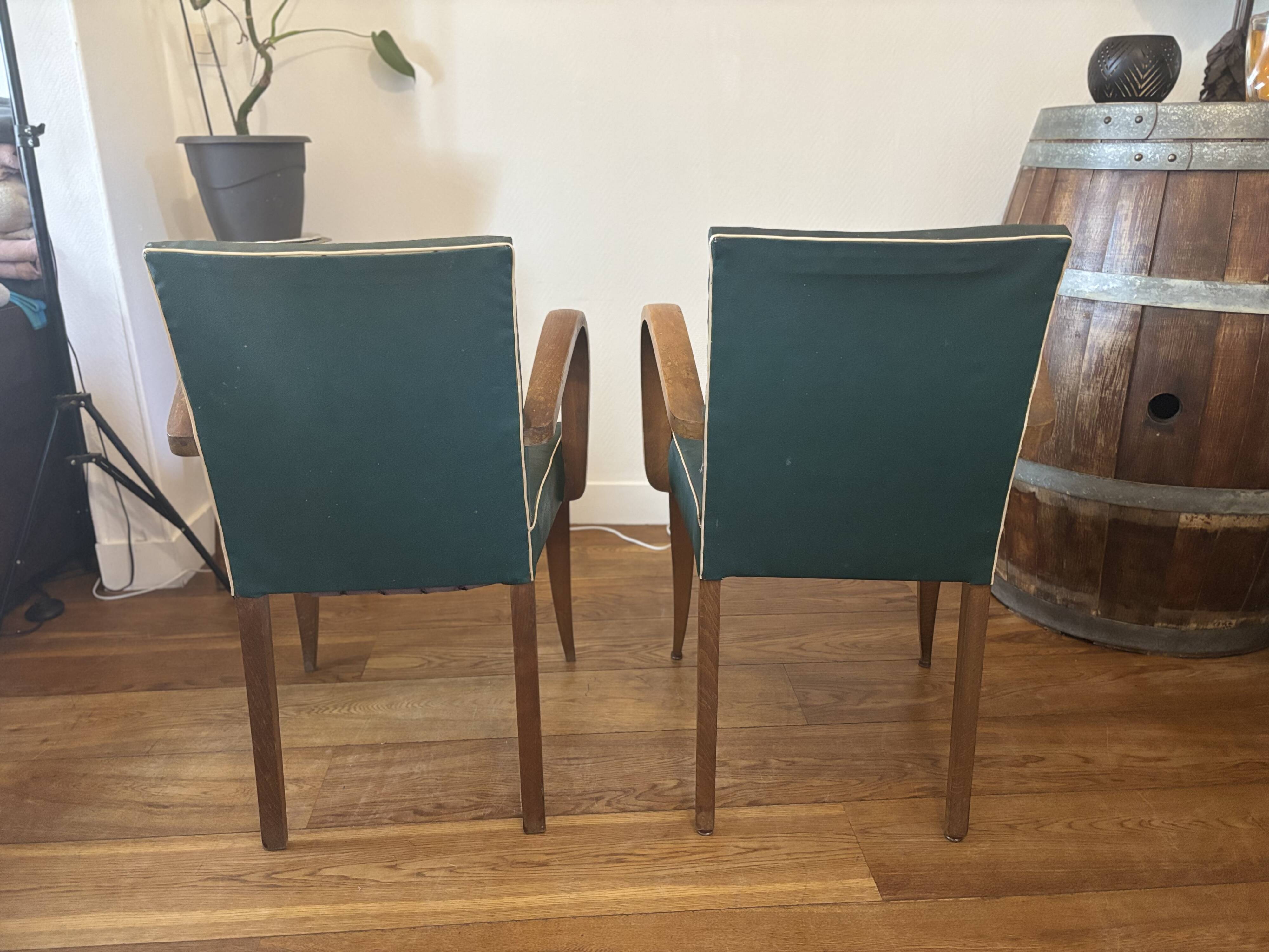 Paire de fauteuils années 1950