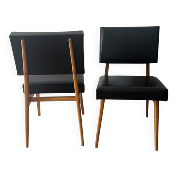 Paire de chauffeuse midcentury