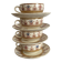 Tea cups and saucers in Sarreguemines ironstone "Derby"