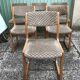 Set of 6 old Baumann chairs sled