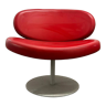 Fauteuil Sunset de Christophe Pillet édité par Capellini en cuir rouge