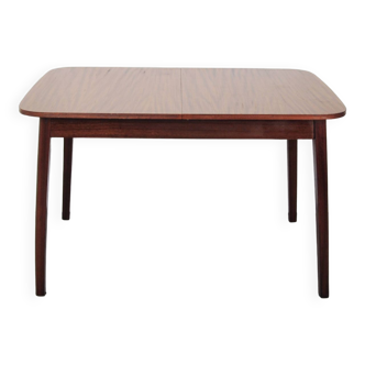 Vintage fold-out dining table with round corners