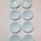 8 Art Deco Opaline Glass Coffee Cups and Saucers "The Economy"