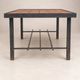 Vintage coffee table in wood, metal and ceramic Harlequin decor – 1960s