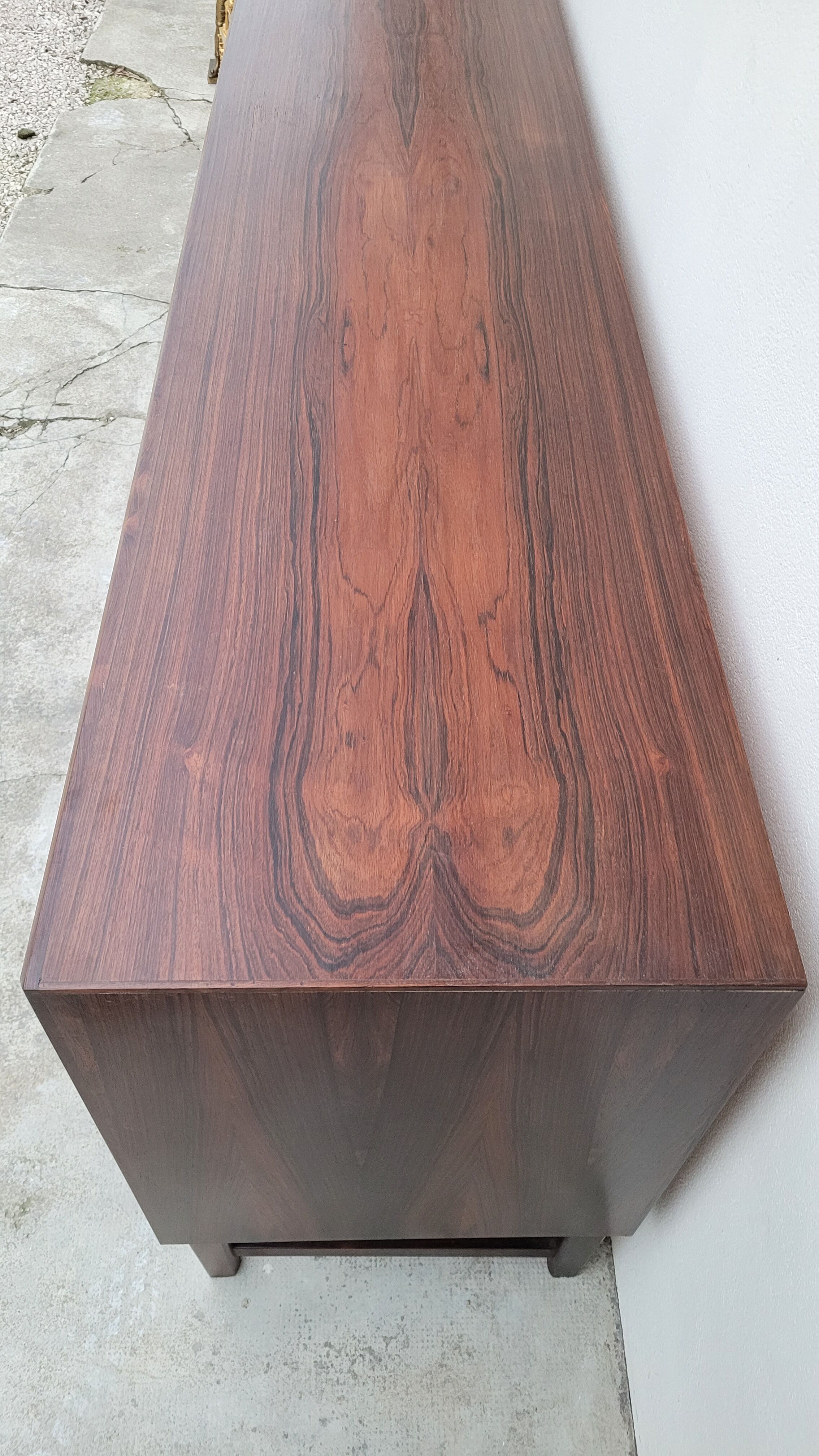Danish sideboard stamped Bordum and Nielsen in Rio rosewood