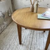 1950s round oak table