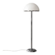 Vintage Swedish Chrome & White Acrylic Floor Lamp from Nybro Armaturfabrik