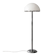 Vintage Swedish Chrome & White Acrylic Floor Lamp from Nybro Armaturfabrik