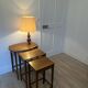 Vintage 1960s nesting tables in solid oak.