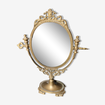 Bronze swivel mirror   30x38cm