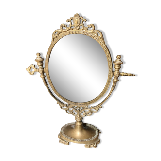 Bronze swivel mirror   30x38cm