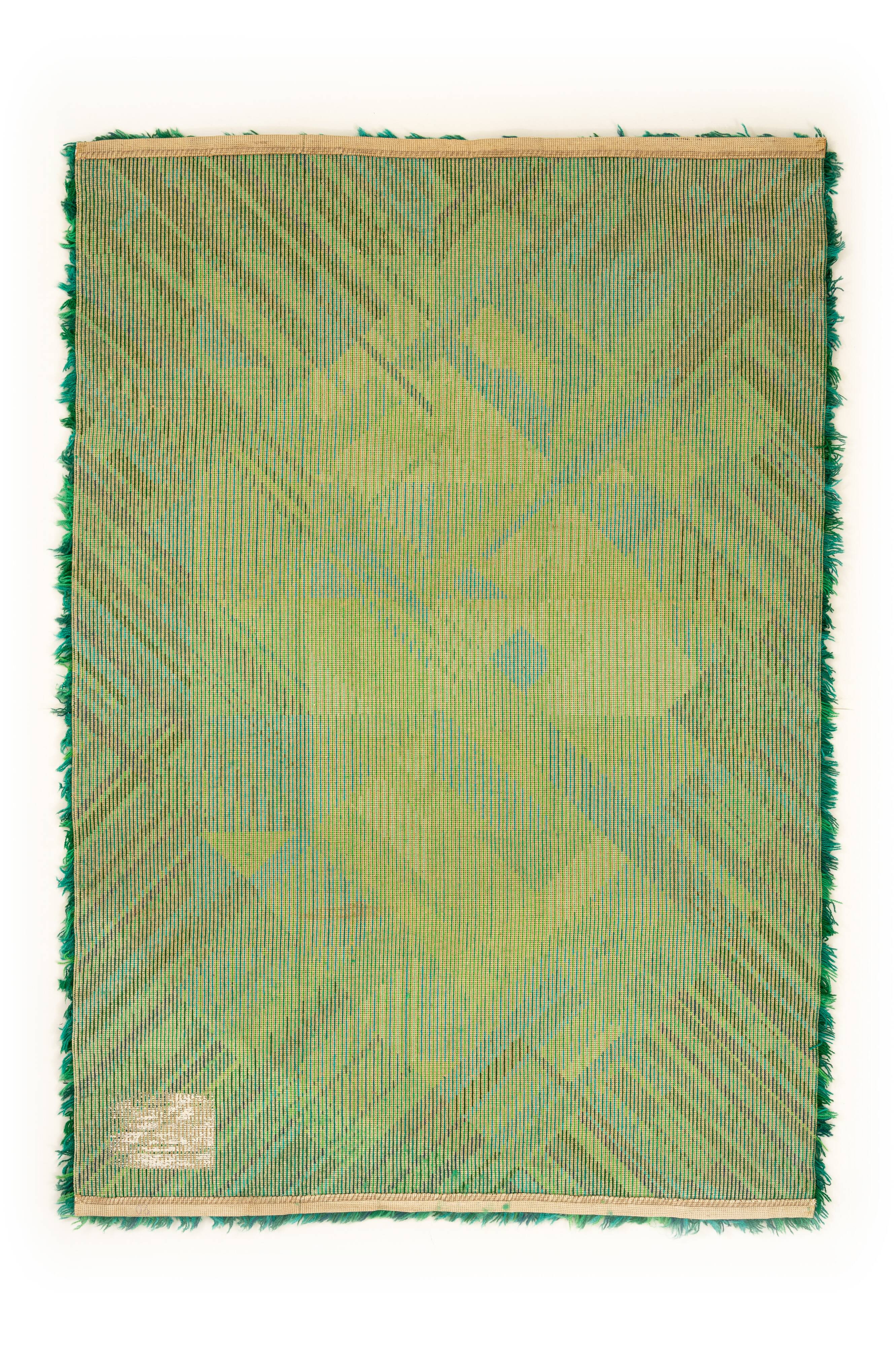 Scandinavian mid-century modern rya rug by Marianne Richter. 200 x 137 cm (79 x 54 in)