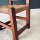 Oak & Rope Travail Populaire Side Chair, Belgium, 1950s