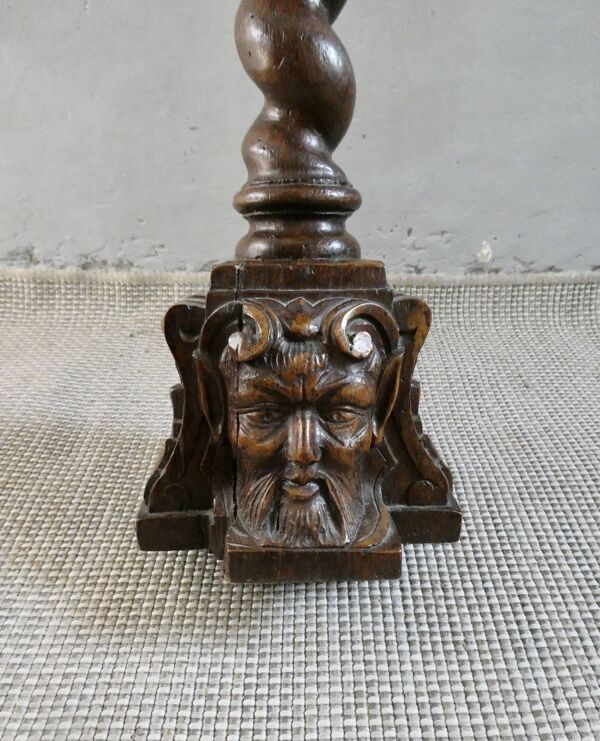 Sellette, table d'appoint, néo-Renaissance, avec faune, fin XIXème